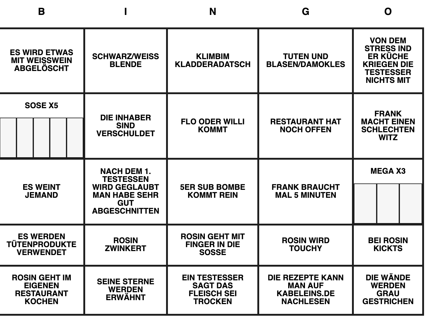 Rumathra Bingos