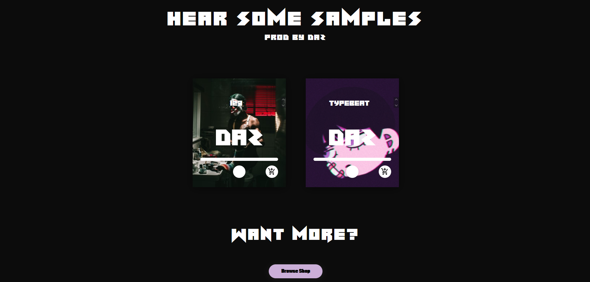 prodbyDAZ Shop - Concept